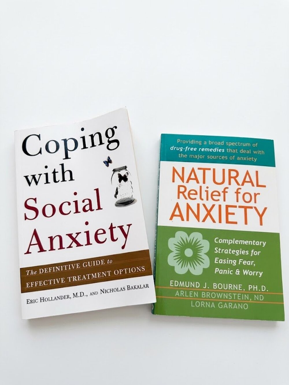 Natural Relief for Anxiety & Coping with Social Anxiety Books